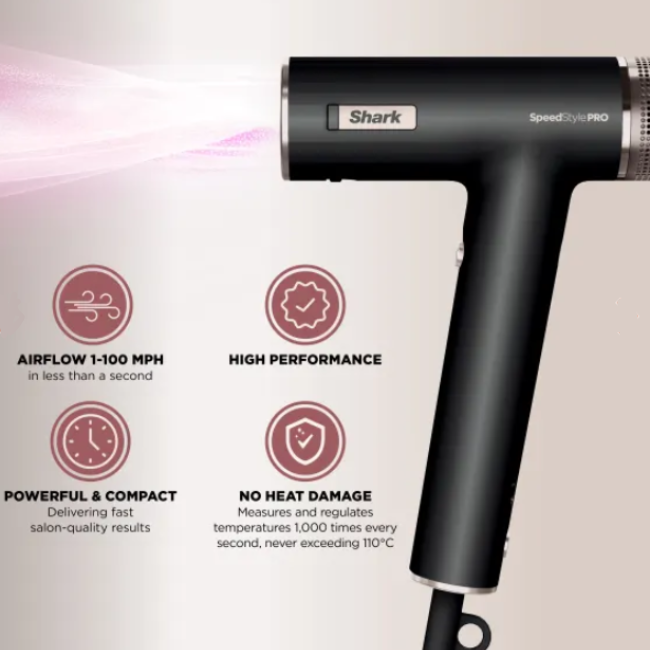 SHARK SPEED STYLE PRO 3 IN 1 HAIRDRYER HD731UK